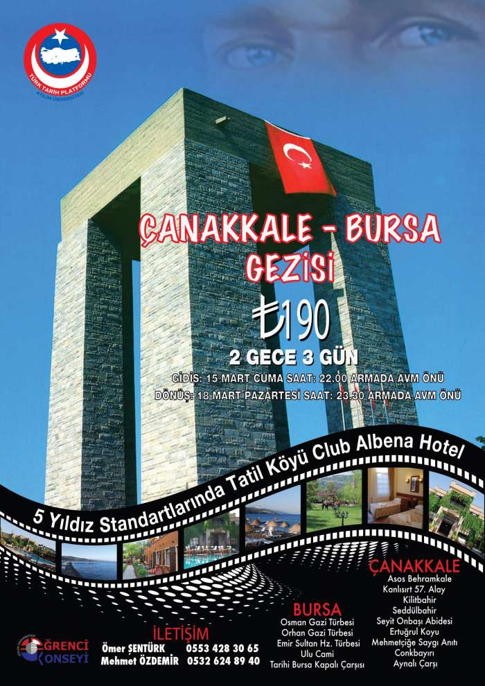 Gezi: 'Çanakkale - Bursa Gezisi'