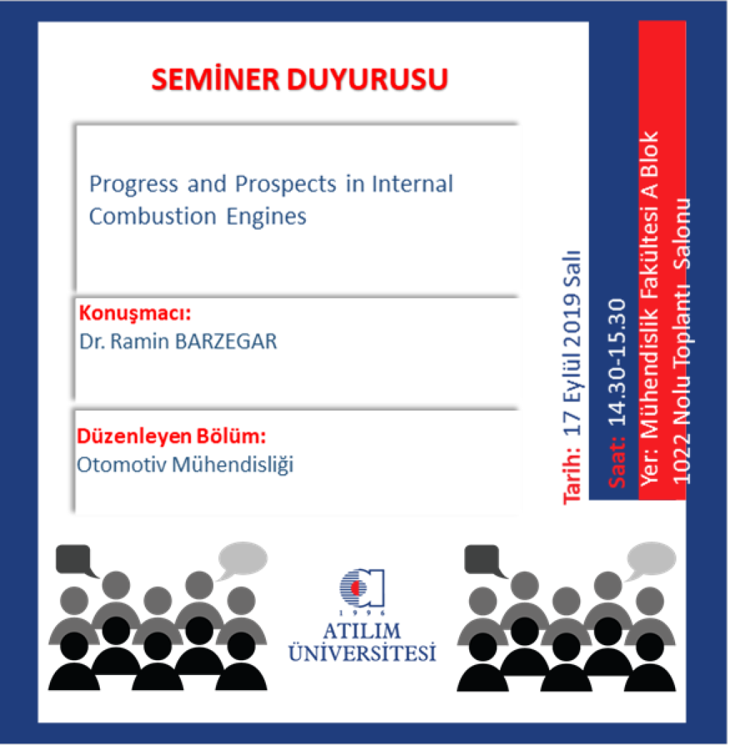 Atilim Universitesi Otomotiv Muhendisligi Seminer Dr Ramin Barzegar