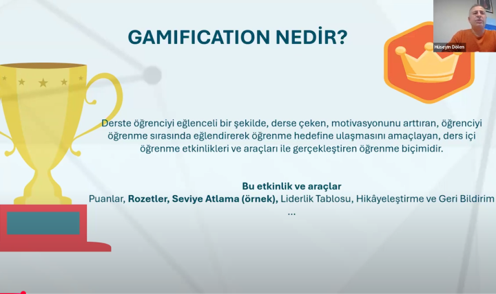 Eğitimde Gamificatiom Uygulamaları Semineri Gerçekleştirdik